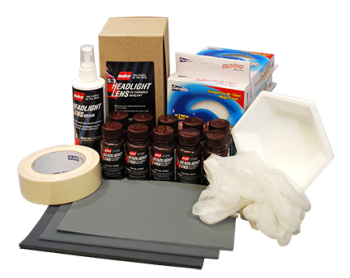 Headlight Restoration Kit, Headlight Lens Cleaning Wipes