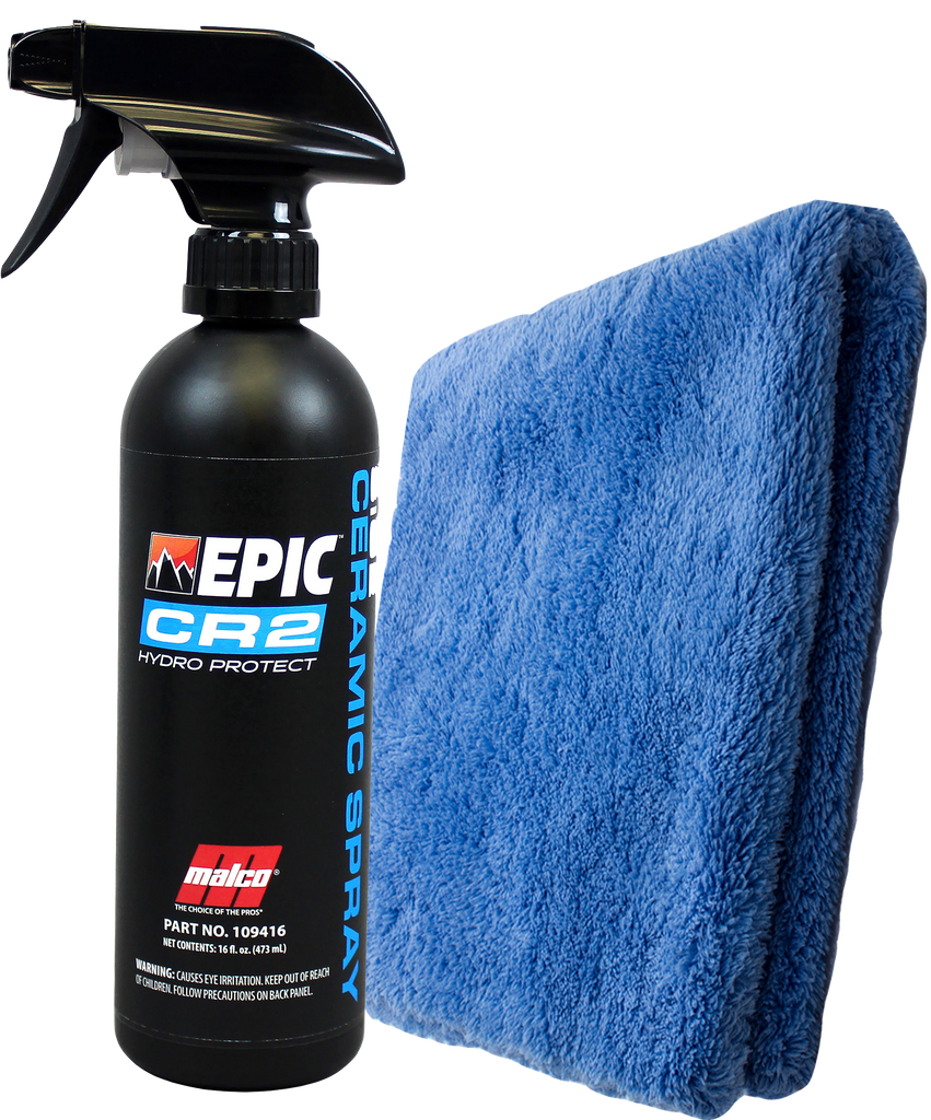 Malco Epic CR-2 Ceramic Spray Kit W/ FREE Ultra Plush Microfiber