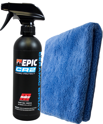 Malco Epic CR-2 Ceramic Spray Kit W/ FREE Ultra Plush Microfiber