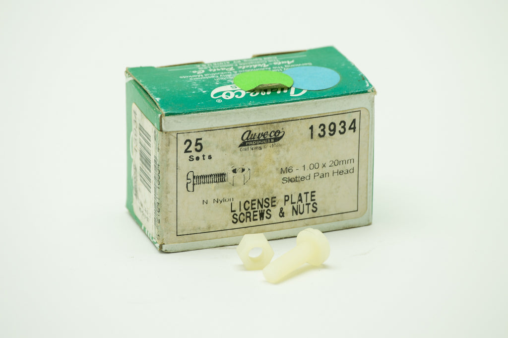 License Plate Screws & Nuts (25 Pack)