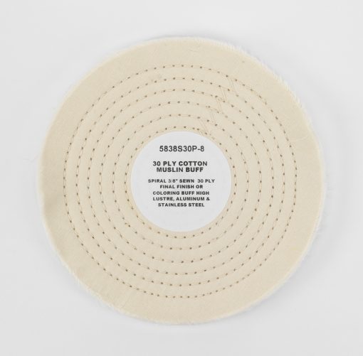 Cotton Muslin 30-Ply 3/8” Stitching 8″