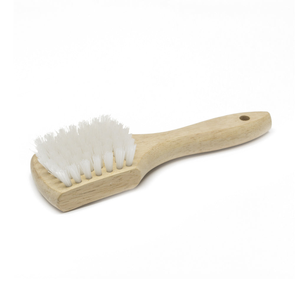 Wood Handle White Nylon Brush