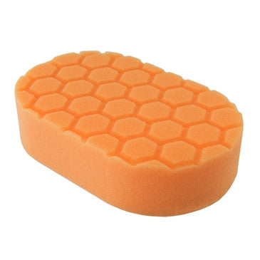Hex-Logic Medium Cutting Hand Applicator Pad, Orange (3 x 6 x 1 Inch)