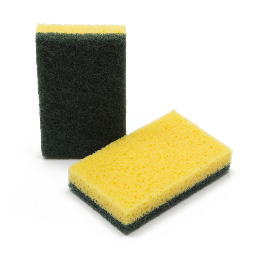 Heavy Duty Scrub Sponge, Green/Yellow (12pack)