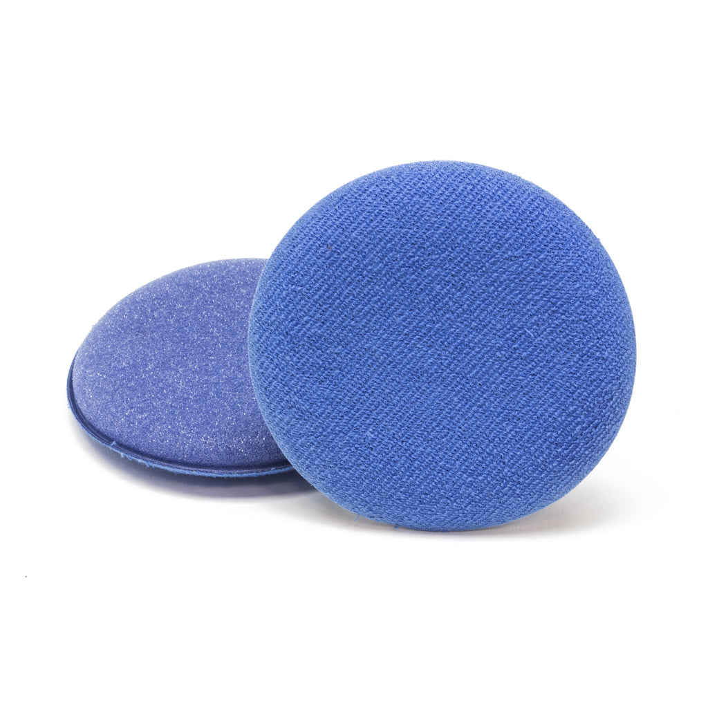 Round Blue Applicator Pad, Foam/Microfiber