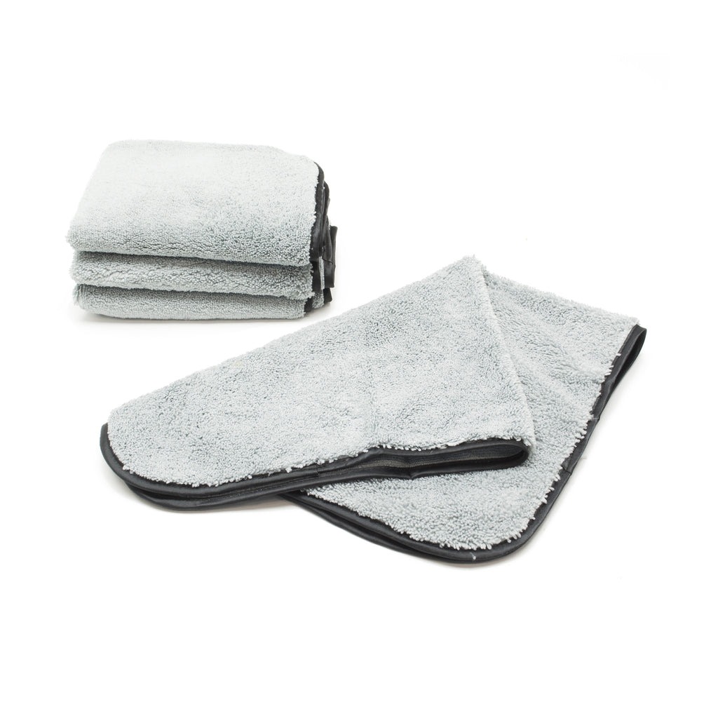 Super Plush Polishing Microfiber Cloth, Gray, 12/Pack